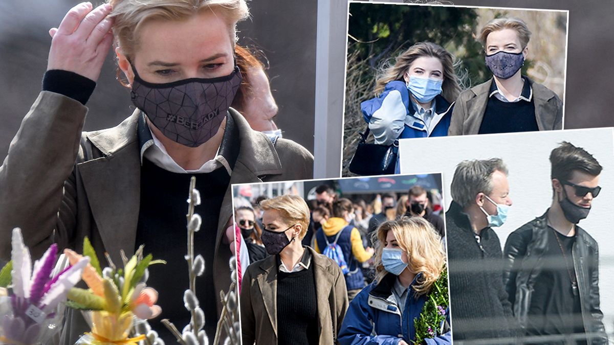 Nowe życie Moniki Zamachowskiej. Po rozstaniu pociesza ją były mąż i dzieci. Jest też nowa fryzura. Paparazzi mieli co fotografować