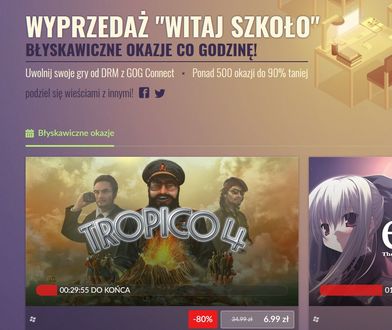 GOG: promocja z okazji powrotu do szkoły