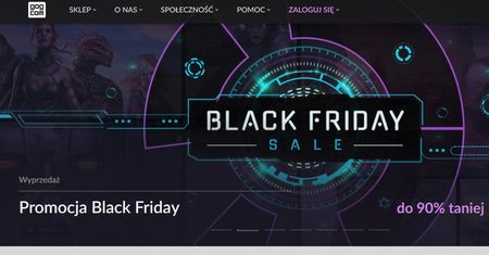 Gog.com: promocje z okazji Black Friday. Rabaty do 90 proc.