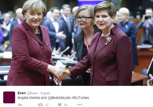 Beata Szydło i Angela Merkel fot. twitter.com