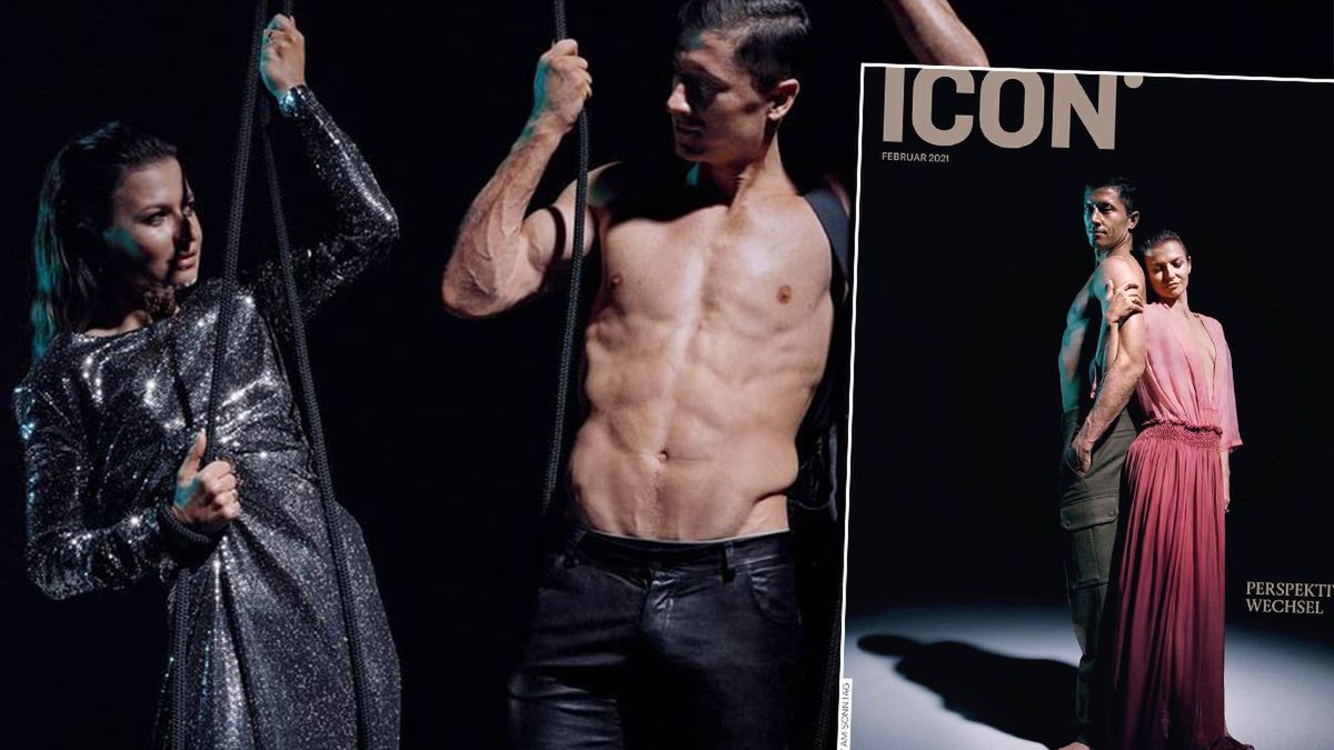 Anna i Robert Lewandowscy w magazynie ICON