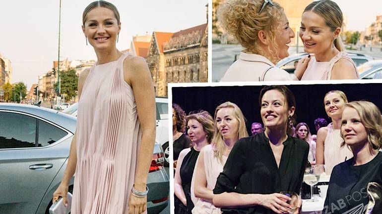 Małgorzata Socha w sukience Gosi Baczyńskiej w Poznaniu Skoda