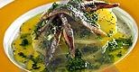 Anchois z ziemniakami i bazylią