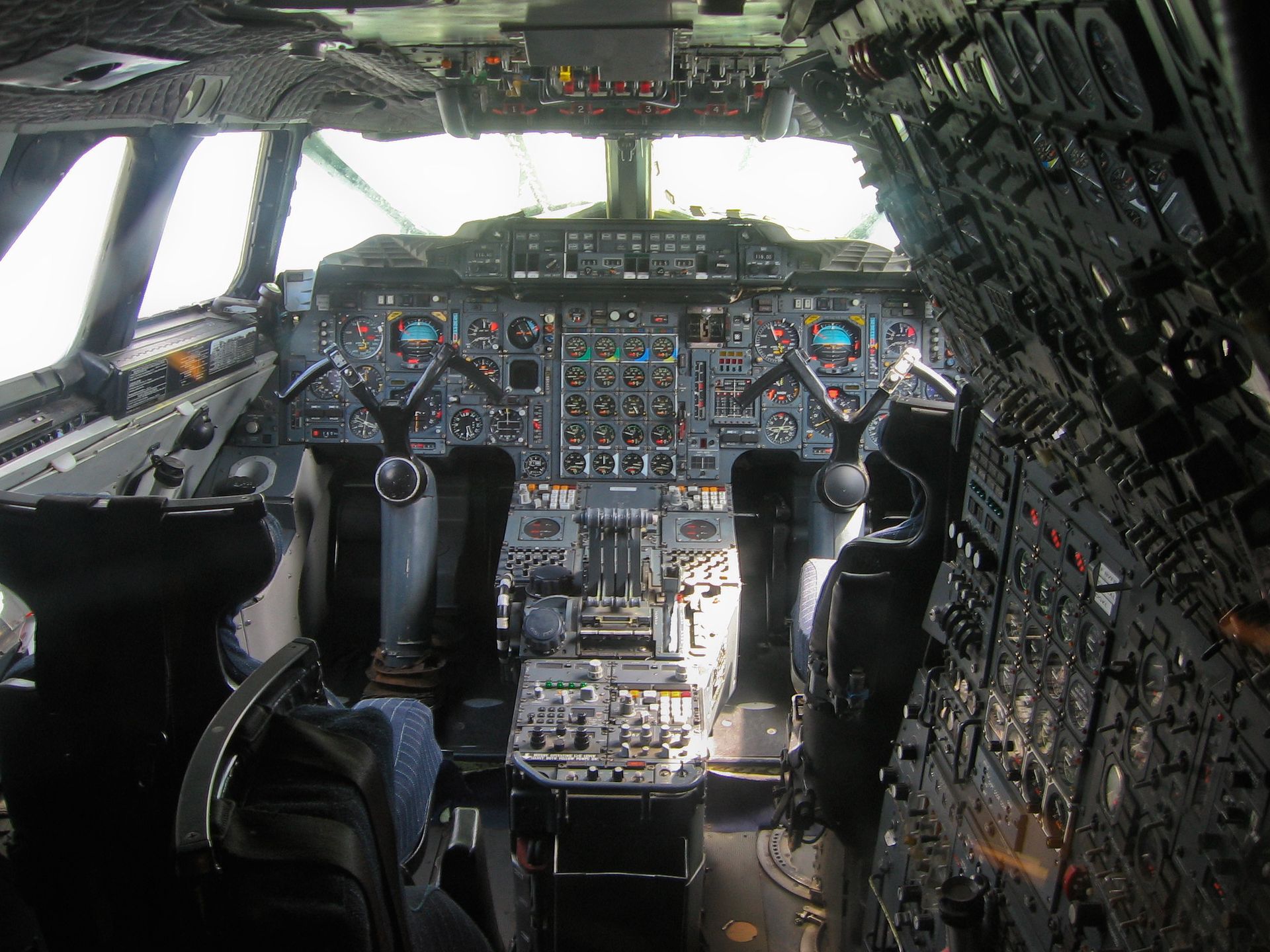Concorde - kabina pilotów 