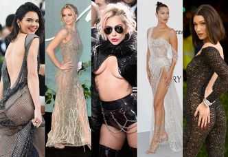 NAJODWAŻNIEJSZE kreacje 2017 roku: Lady Gaga, Kendall Jenner, Bella Hadid, Jennifer Lawrence... (ZDJĘCIA)