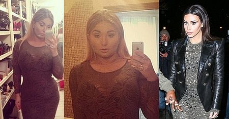 Grycanka pozuje w "KREACJI KIM KARDASHIAN"!