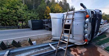 Wypadek w Trójmieście. W ciężarówce narkotyki, kierowca pod wpływem