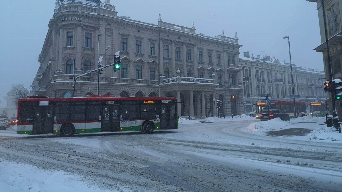 Intensywne opady śniegu w Lublinie
