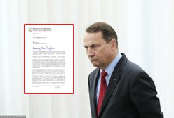 Sikorski pokazał list do prezydenta. "Bez odpowiedzi"