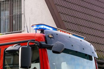 Pożar w rozlewni gazów w Bydgoszczy. 50 strażaków w akcji