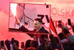 Będzie wniosek o ukaranie? Policja o zachowaniu Mentzena podczas Marszu Niepodległości