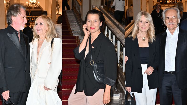 Gwiazdy meldują się w teatrze na premierze spektaklu: Grażyna i Adam Torbiccy, Monika Olejnik z partnerem i inni (ZDJĘCIA)