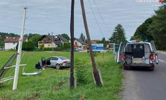 Śląskie. Napad na sklep w Brennej. Pościg zakończony w rowie