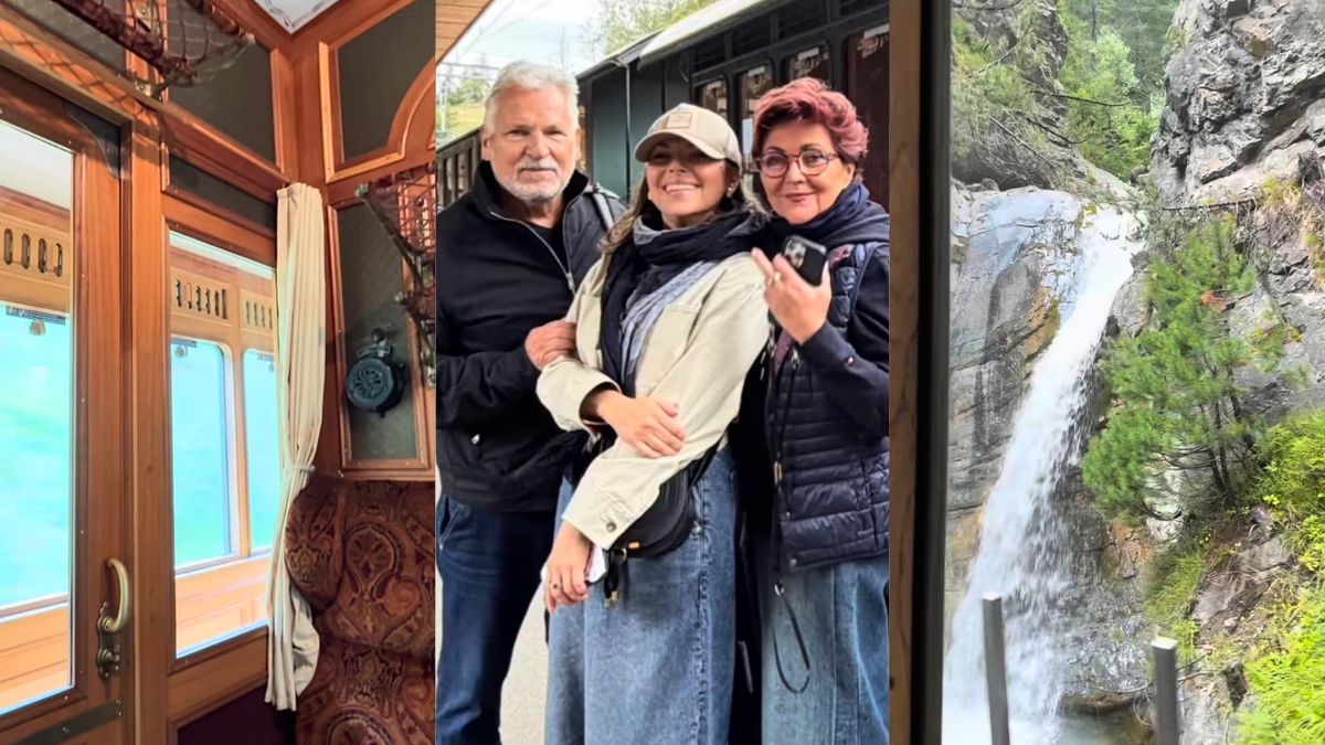 Aleksandra Kwaśniewska zabrała rodziców w Alpy
