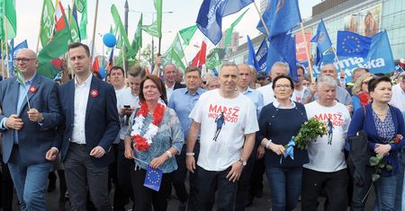 Tomasz Lis z córką, Ryszard Petru z "polityczną dziewicą" i rozbawieni politycy na Marszu Wolności (ZDJĘCIA)