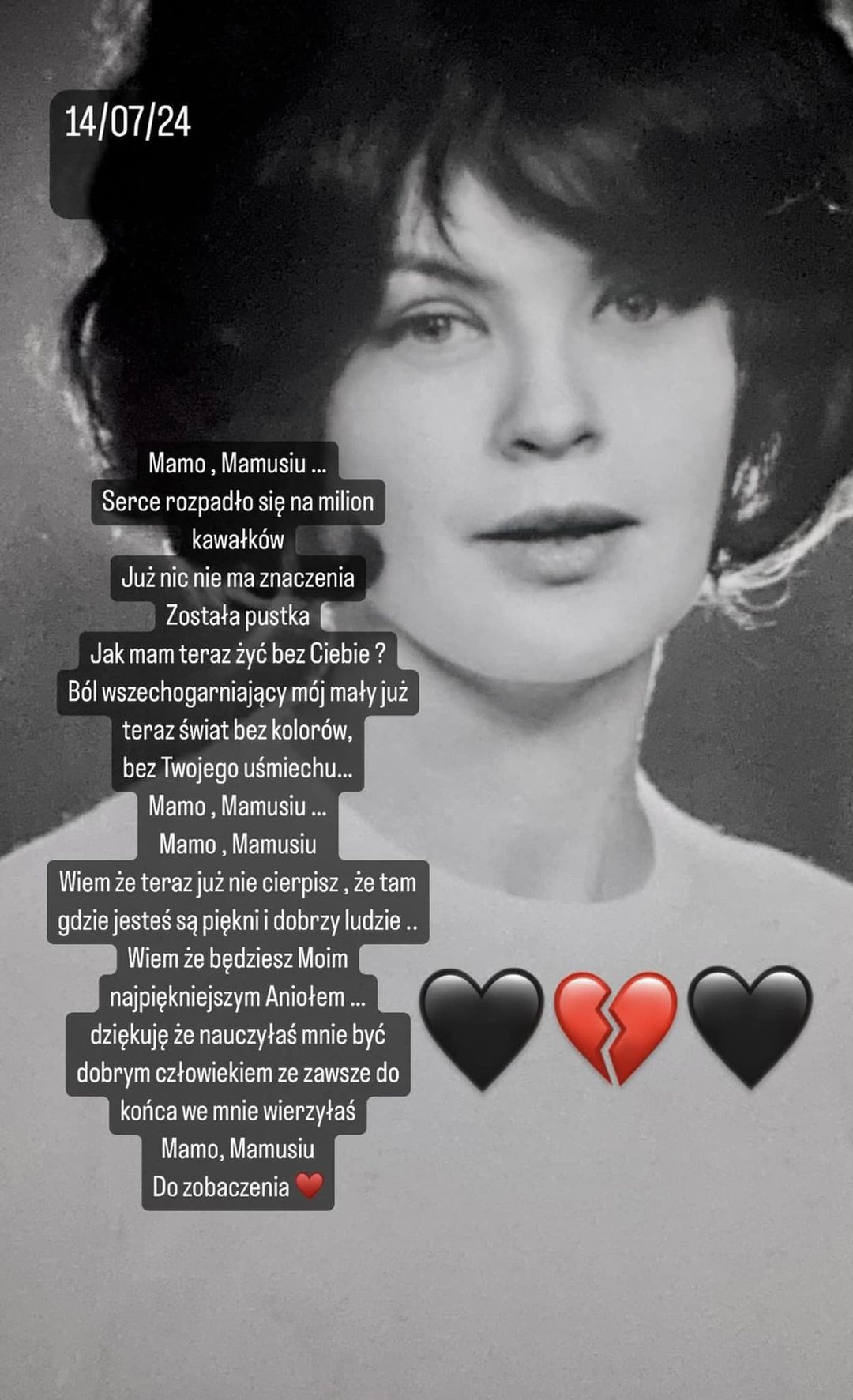 Nie żyje Małgorzata Komornicka (Instagram)