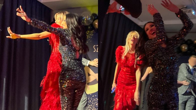 Justyna Steczkowska szaleje na sylwestrowej imprezie z synem i synową