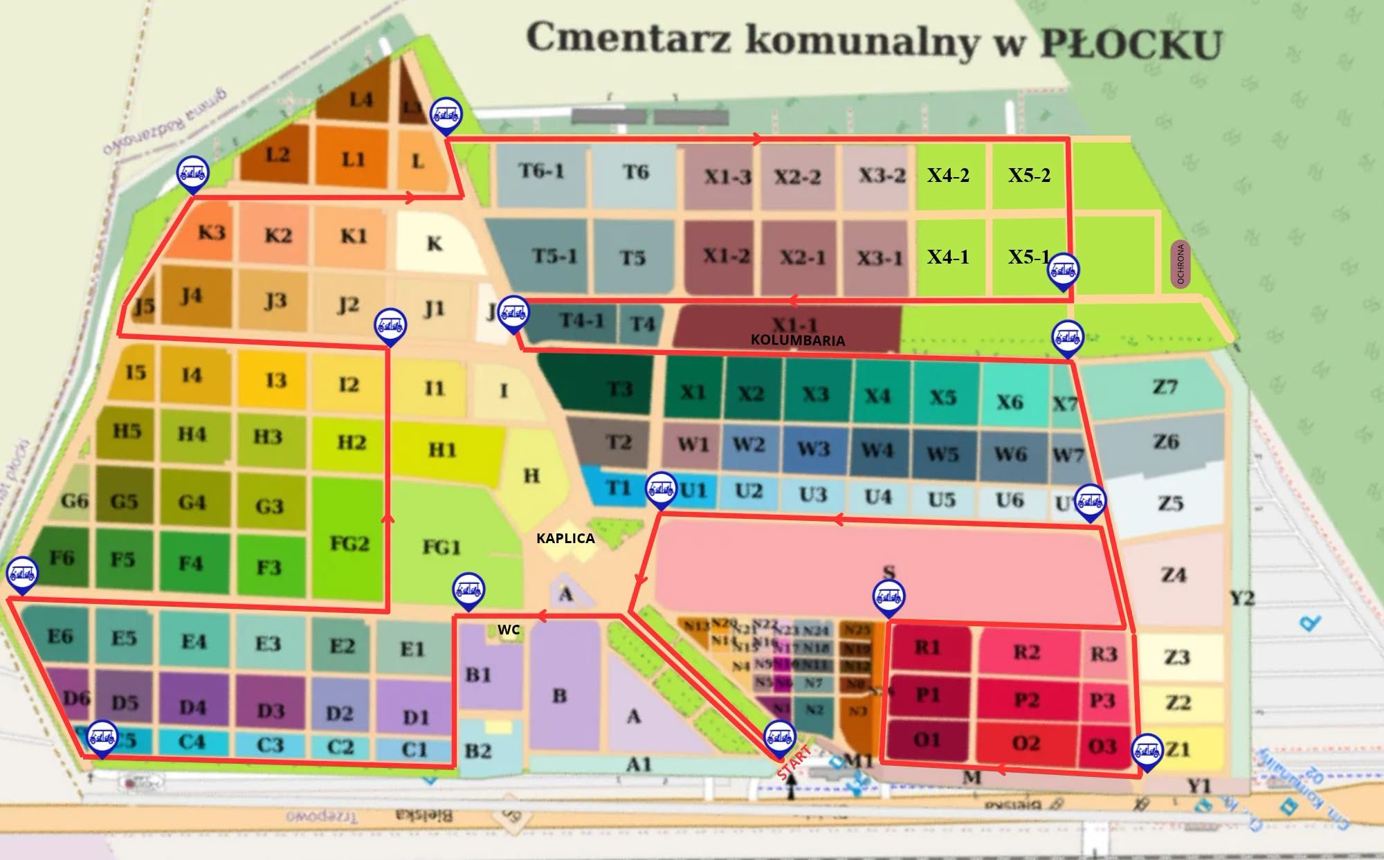Meleksy na Cmentarzu Komunalnym w Płocku 