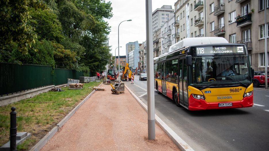 Warszawa. Remont Powiśla (fot. Zarząd Dróg Miejskich)