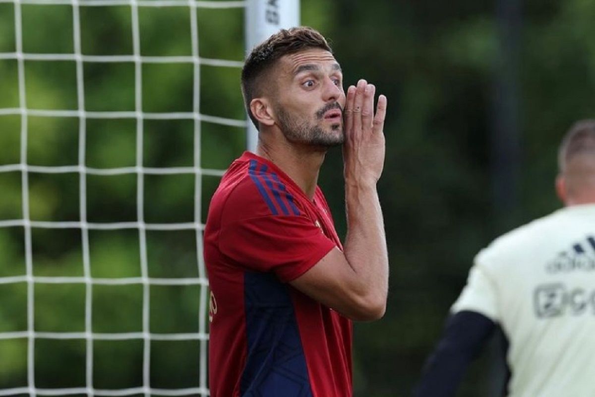 Dusan Tadić w czasie treningu