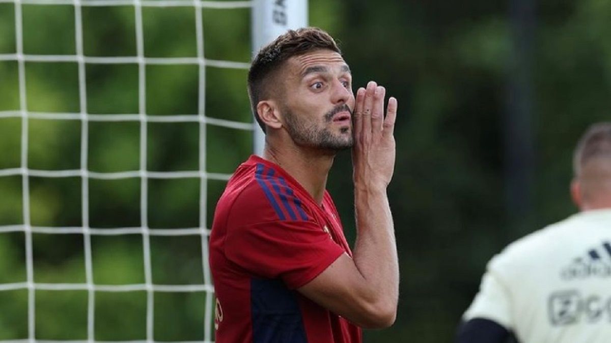 Dusan Tadić w czasie treningu