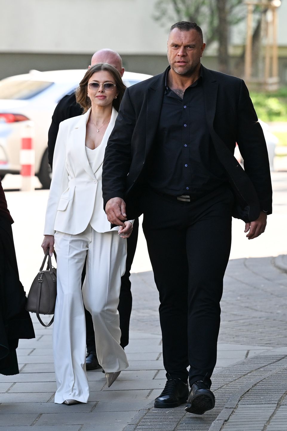 Joanna Opozda i Antoni Królikowski przed rozprawą rozwodową