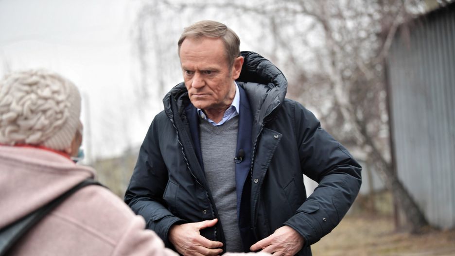 Incydent po konferencji Tuska. "Fałszywa propaganda" 