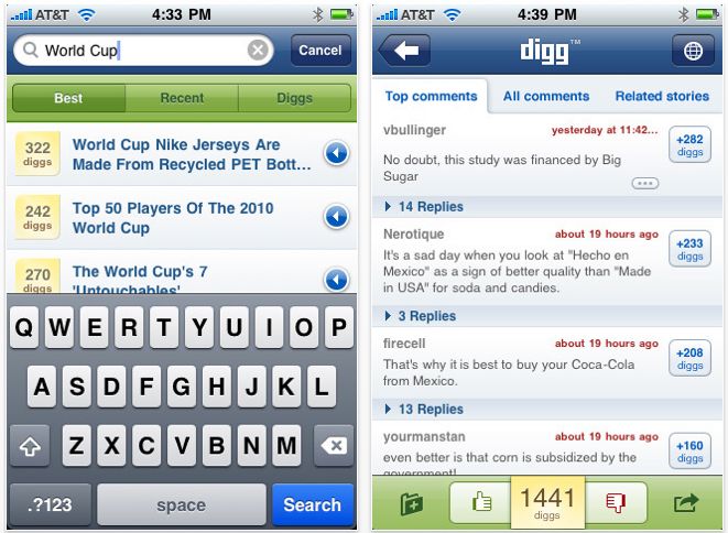 Aplikacja Digg na iPhone'a już w App Store (aktualizacja) 2
