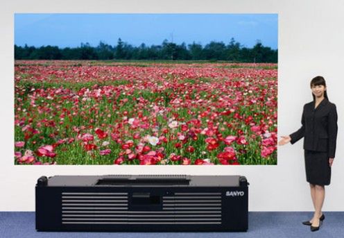 100 calowy obraz z 60cm! | Prototypowy projektor SANYO 1