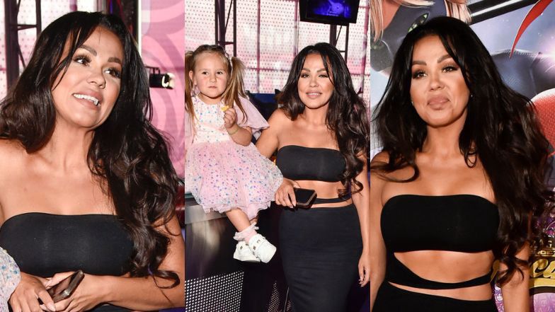 Sylwia Bomba pozuje z córką na premierze bajki dla dzieci 