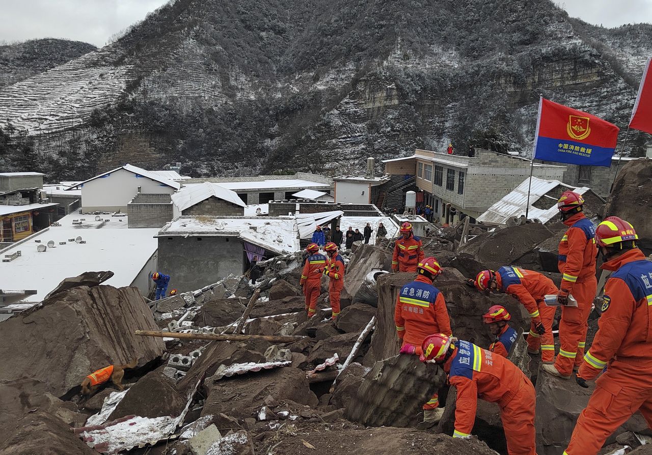 Nature's Fury Unleashed. Yunnan Faces Grim Landslide Aftermath