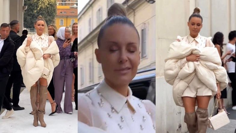 Małgorzata Rozenek na Fashion Weeku w Mediolanie