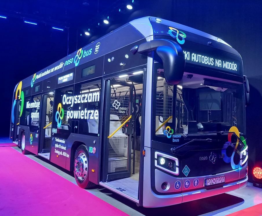 Polski wodorowy autobus miejski NesoBus, stworzony przez Grupę Polsat