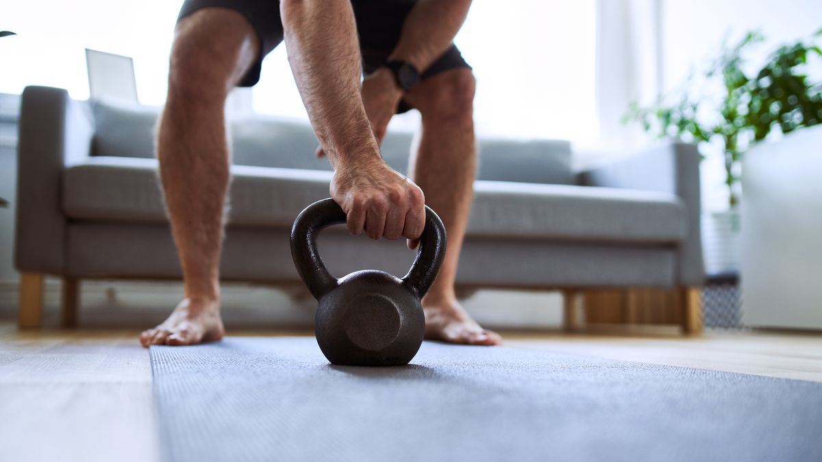 Closeup of man grabing kettlebell during home workout exercises
Closeup of man grabing kettlebell during home workout exercises
closeup, kettlebell, home, workout, exercise, man, sport, athletic, healthy lifestyle, active, young adult, adult, caucasian, copy space, horizontal, unrecognizable, people, male, one person, athlete, fit, muscular, day, indoors, living room, home workout, home gym, fitness, mat, shorts, barefoot, weights, functional, social distancing, stay at home, closeup, kettlebell, home, workout, exercise, man, sport, athletic, healthy lifestyle, active, young adult, adult, caucasian, copy space, horizontal, unrecognizable, people, male, one person, athlete, fit, muscular, day, indoors, living room, home workout, home gym, fitness, mat, shorts, barefoot, weights, functional, social distancing, stay at home