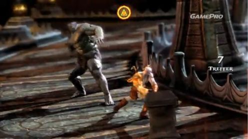 Kratos w 720p: gameplay God of War III