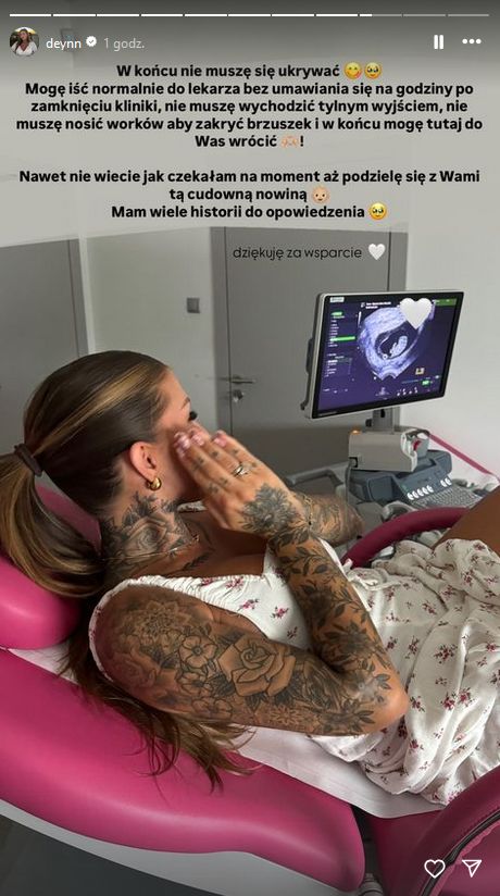 Deynn pokazała zdjęcia USG i test ciążowy