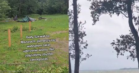 Pokazał nagranie z Mazur. "Pierwszy raz widziałem coś takiego"