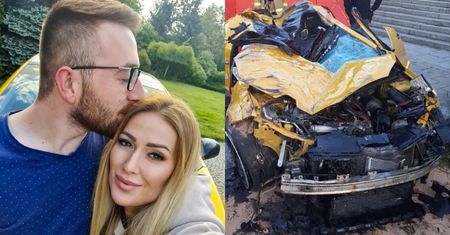 Pies tropiący PRZESZUKA wrak auta syna Sylwii Peretti. Chodzi o NARKOTYKI