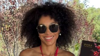 Omenaa Mensah prezentuje perfekcyjną sylwetkę w bikini na wczasach w Hiszpanii