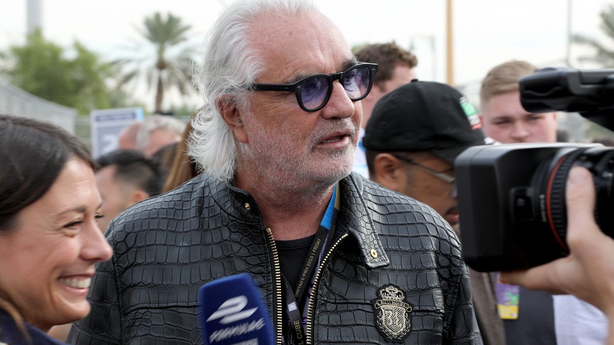 RIYADH, SAUDI ARABIA - NOVEMBER 22: Flavio Briatore attends the opening race of season six of the ABB FIA Formula E Championship on November 22, 2019 in Saudi Arabia. The race gets the biggest-ever season of the all-electric series underway. (Photo by David M. Benett/Dave Benett/Getty Images for Formula E)