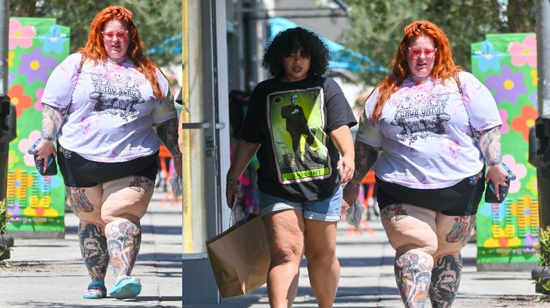 Wytatuowana Tess Holliday rusza na zakupy w Los Angeles