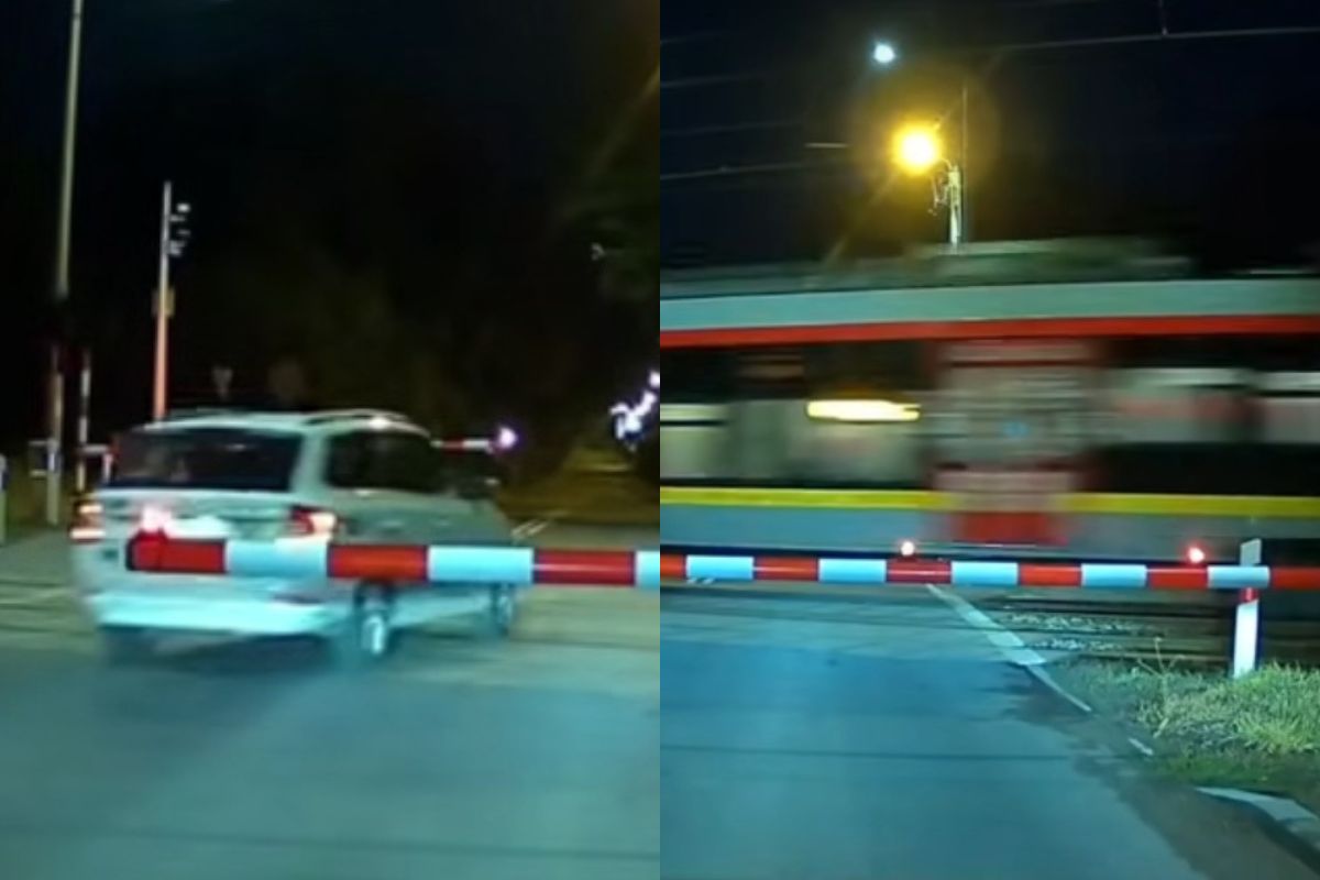 Wjechał na przejazd mimo zakazu. Nagle pojawił się drugi pociąg