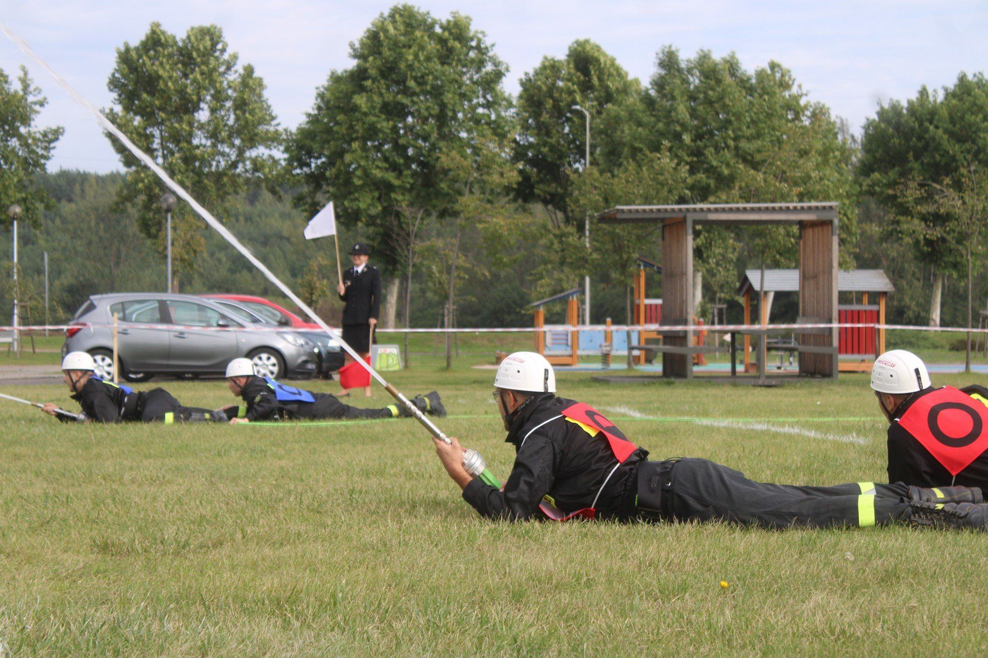 Gminne Zawody Sportowo-Pożarnicze odbyły się w Łękińsku w gminie Kleszczów