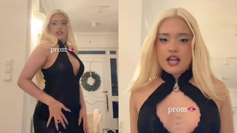 Blondwłosa Sara James pochwaliła się kreacją na studniówkę