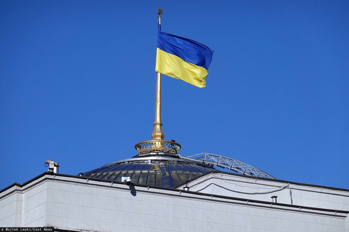 Z Ukrainy do Rosji przeszły tysiące mieszkańców Donbasu. Nz. ukraiński parlament 