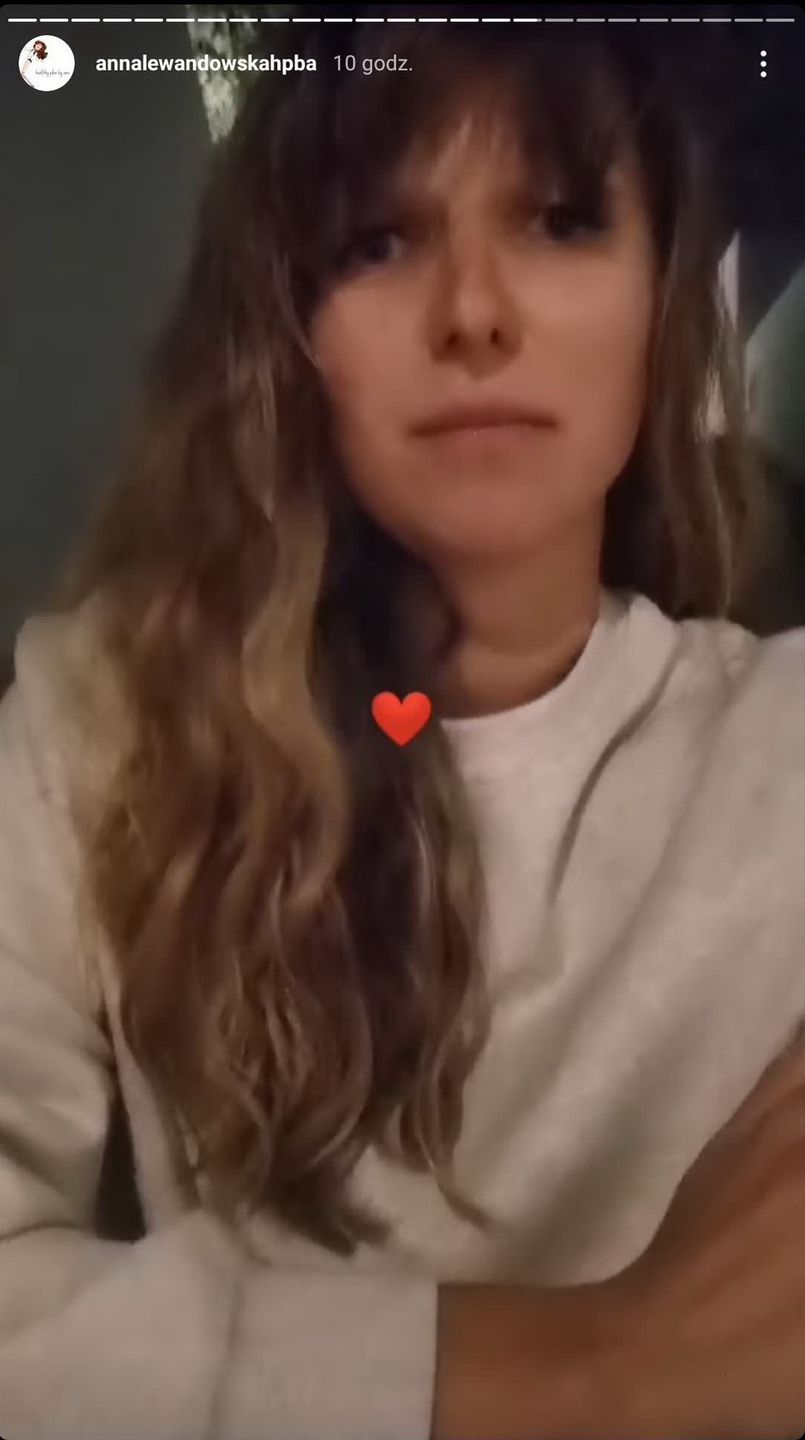 Anna Lewandowska przeprasza w serii Instastories
