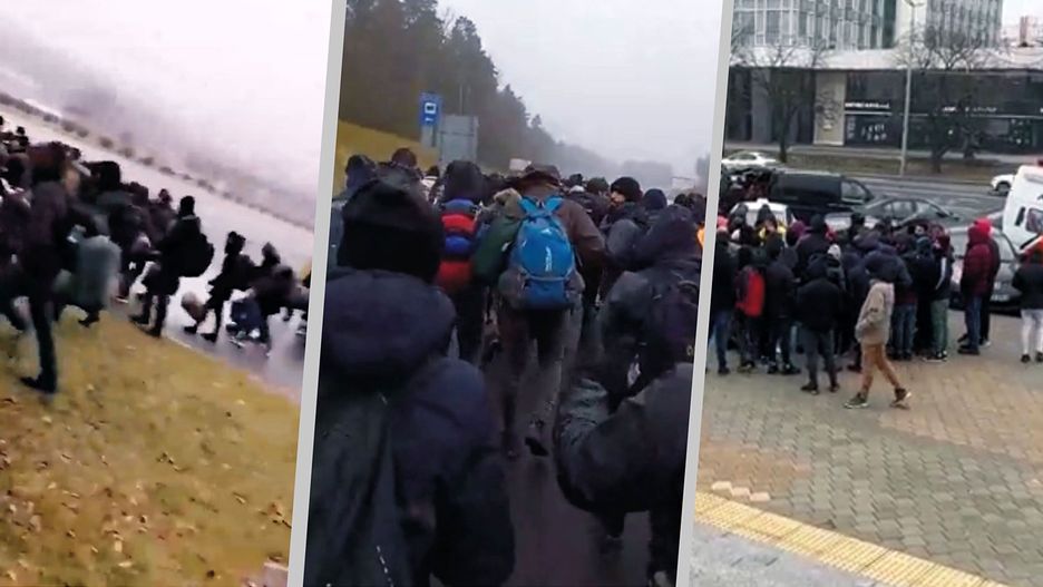 Nowe kolumny migrantów. Już 5 tys. przy granicy. "Szykują się" 