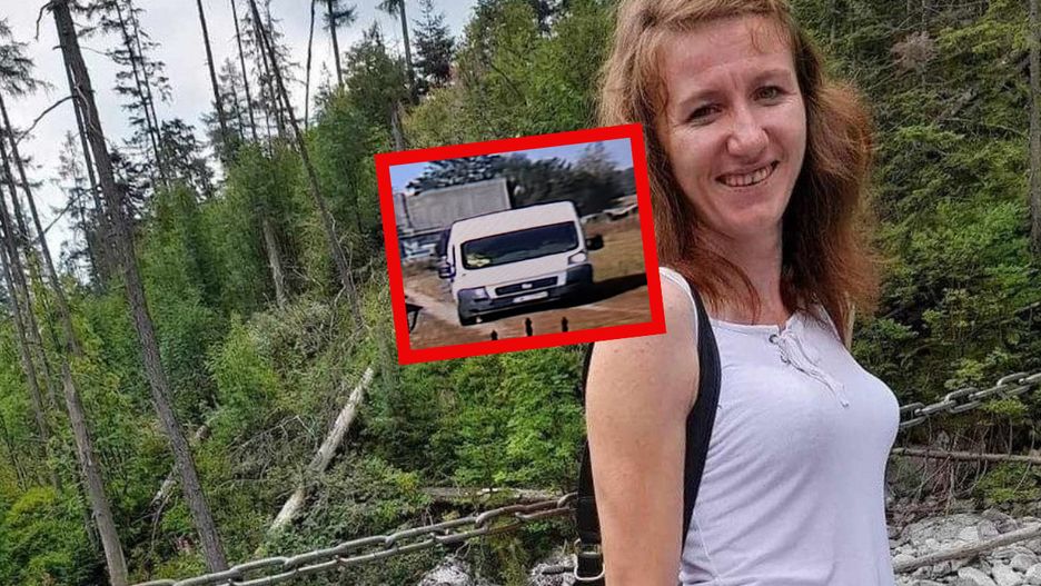 Jowita Zielińska i biały bus, który podjechał pod posesję