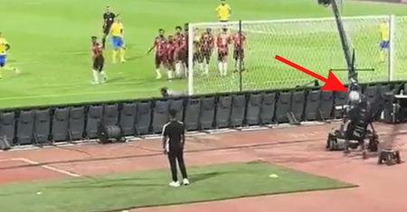 Ronaldo huknął jak z armaty, a potem stało się to. Porażające zdjęcie