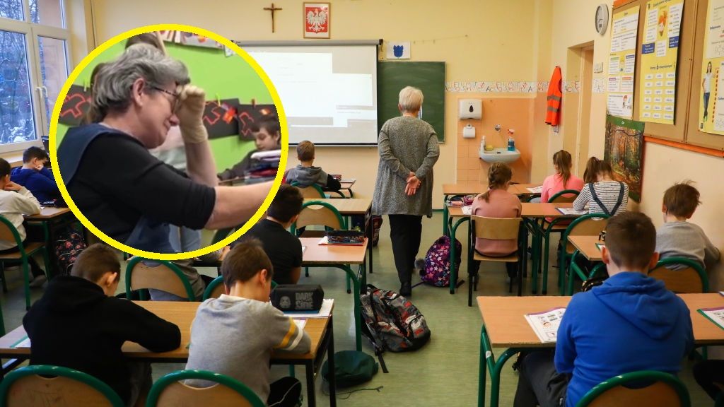 Tak dzieci pożegnały panią sprzątającą. Wzruszenie odebrało jej mowę